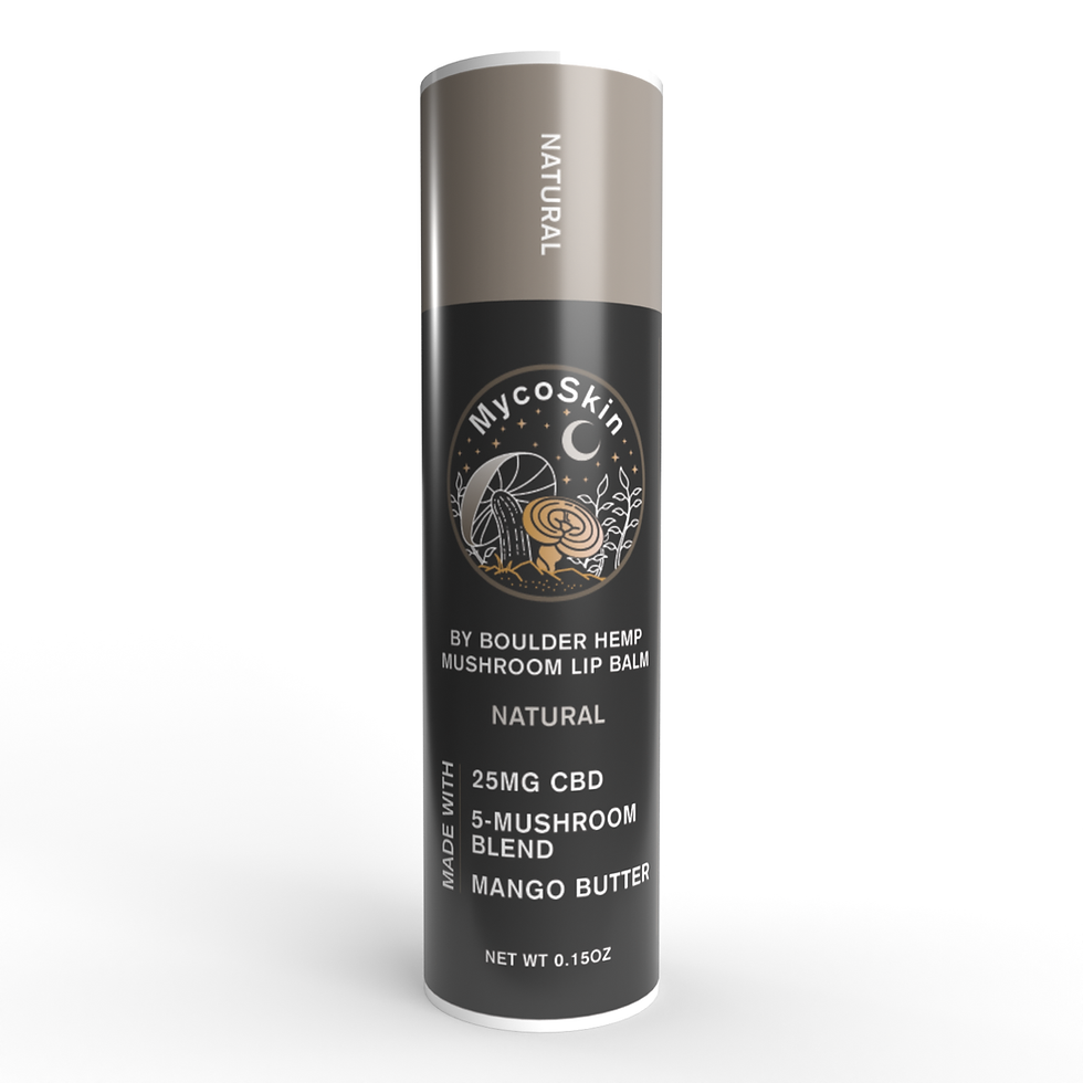 Thumbnail: MycoSkin 25mg CBD + Mushroom Lip Balm, Natural