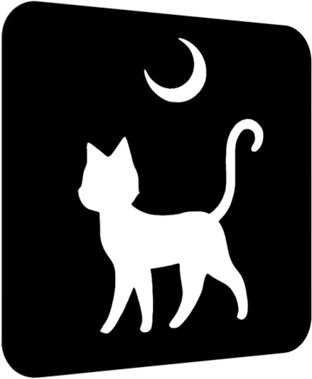 Pochoir tatouage du chat Luna dans Sailor Moon
