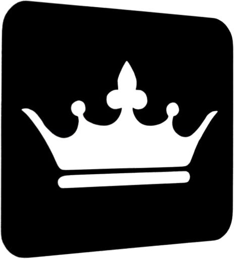 Pochoir tatouage d'une Couronne Simple