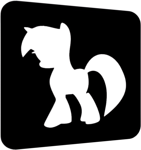 Pochoir tatouage du personnage Twilight Sparkle dans My Little Pony