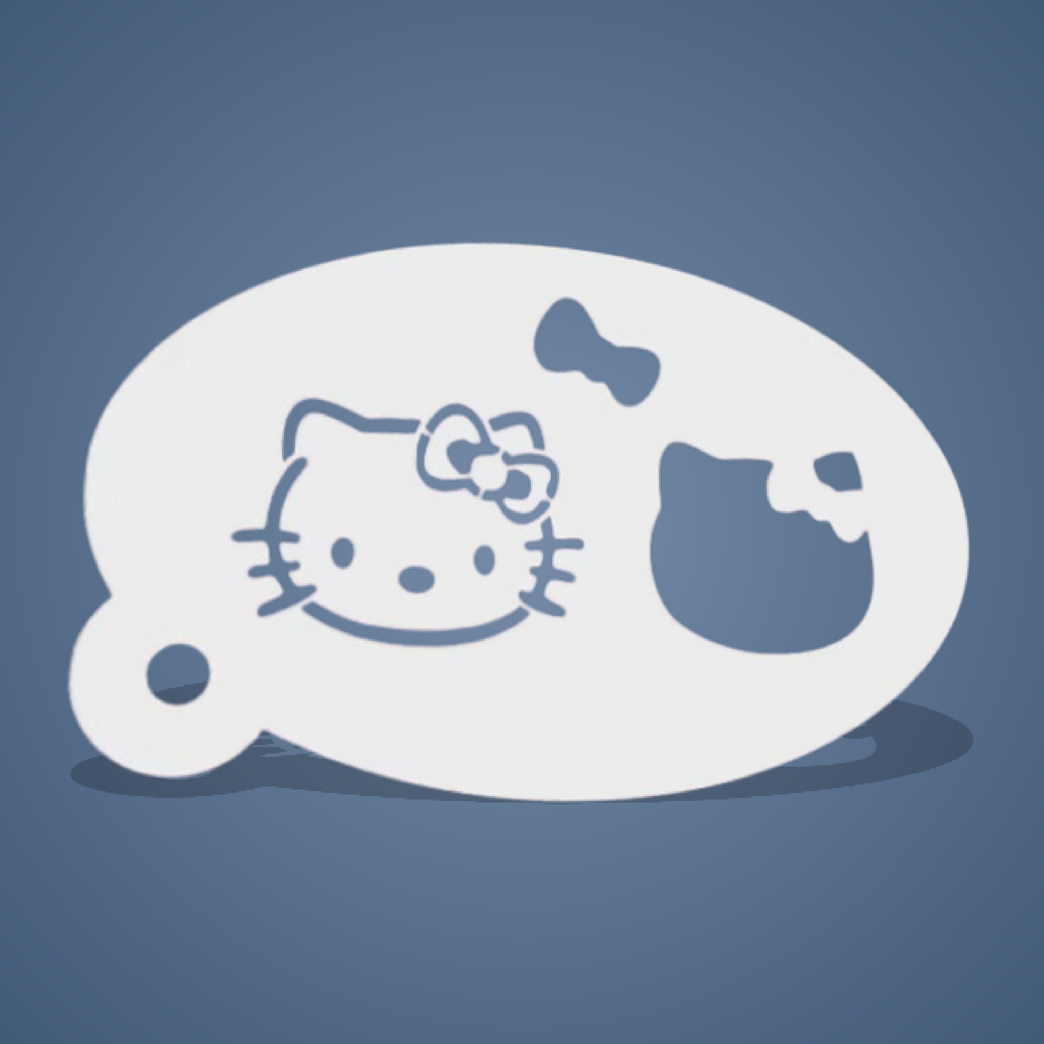 Pochoir plastique réutilisable d’Hello Kitty