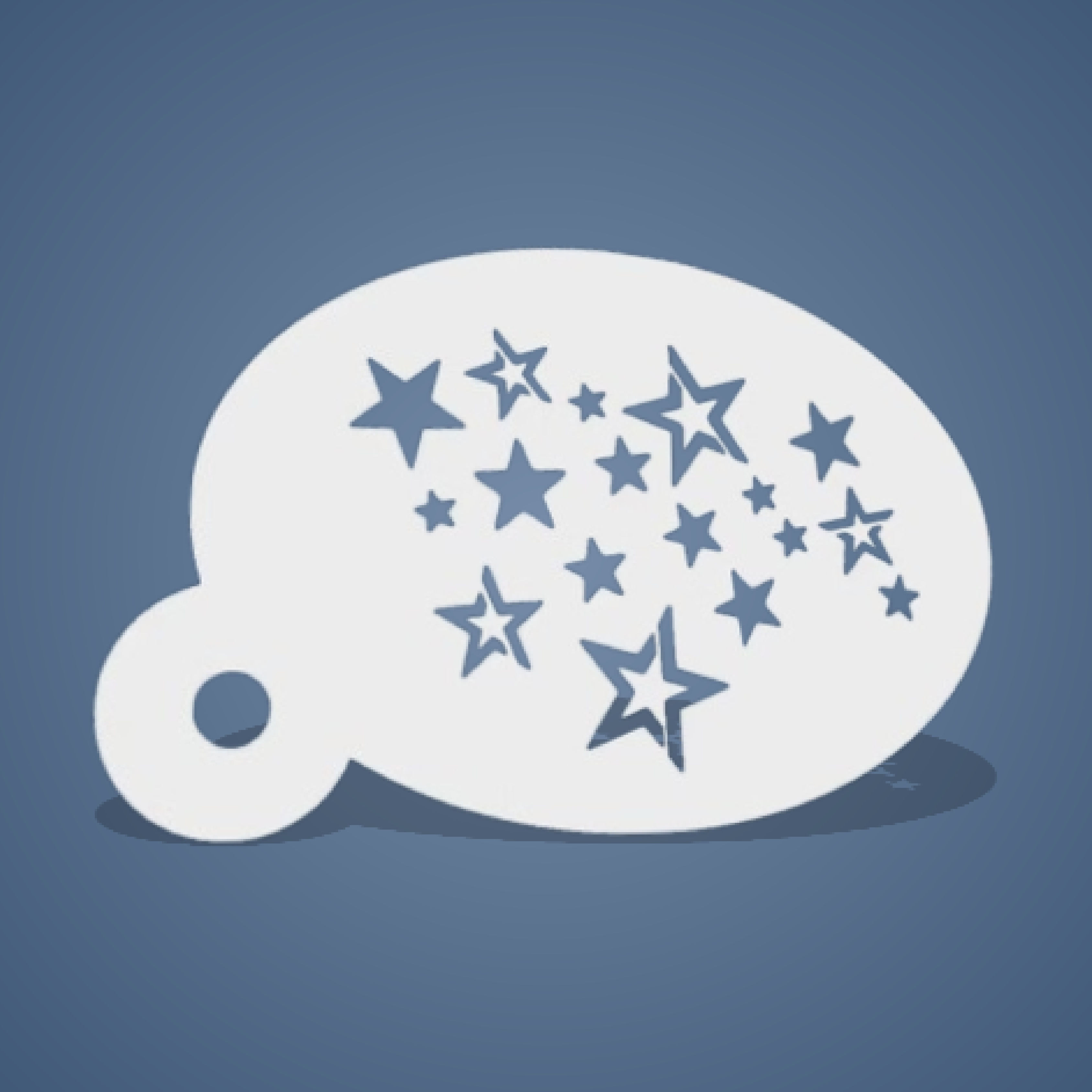 Pochoir plastique réutilisable d’Étoiles de différentes tailles et de deux styles différents