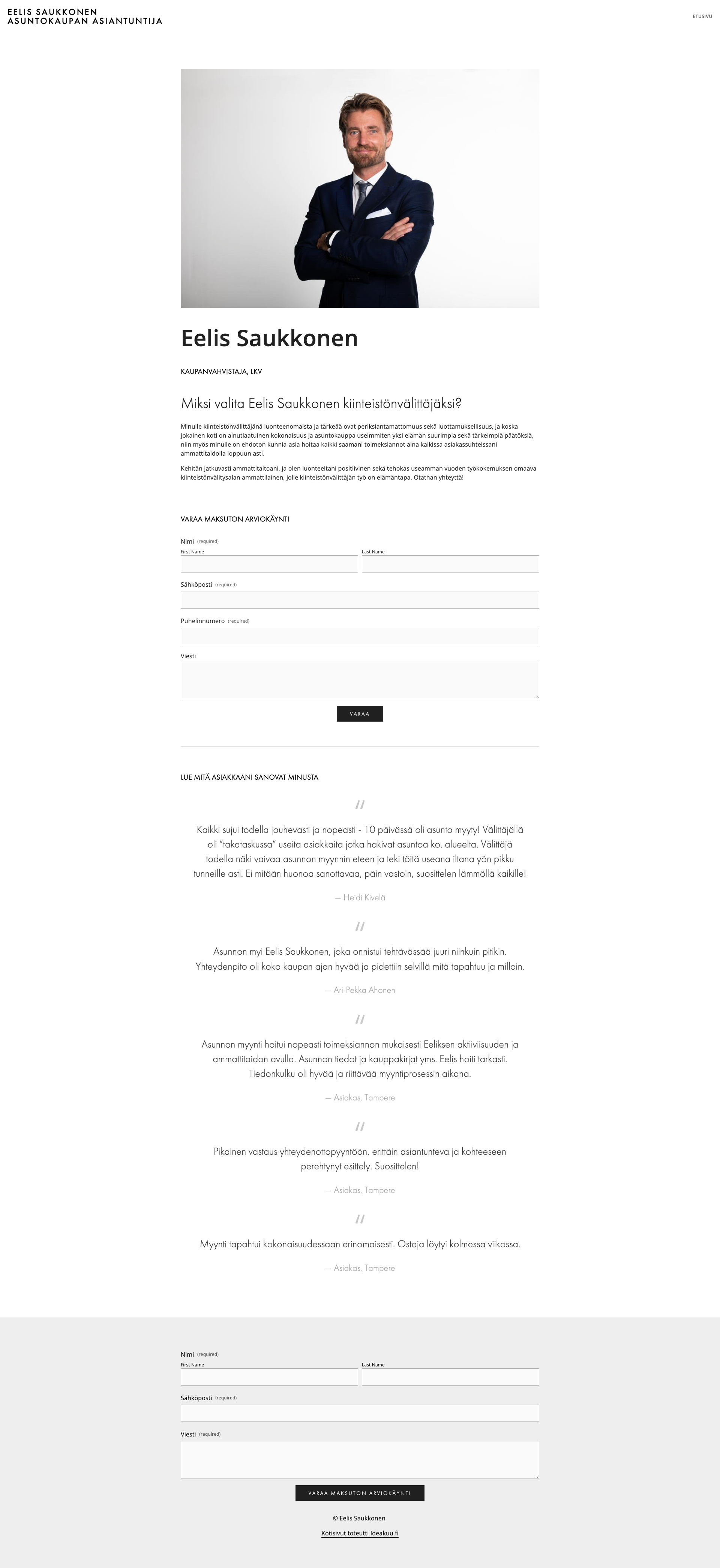 Ideakuun tyytyväinen asiakas Syytinki-Holding Oy jolle päivitimme verkkosivut Squarespace alustalla ja paransimme hakukoneoptimointia.