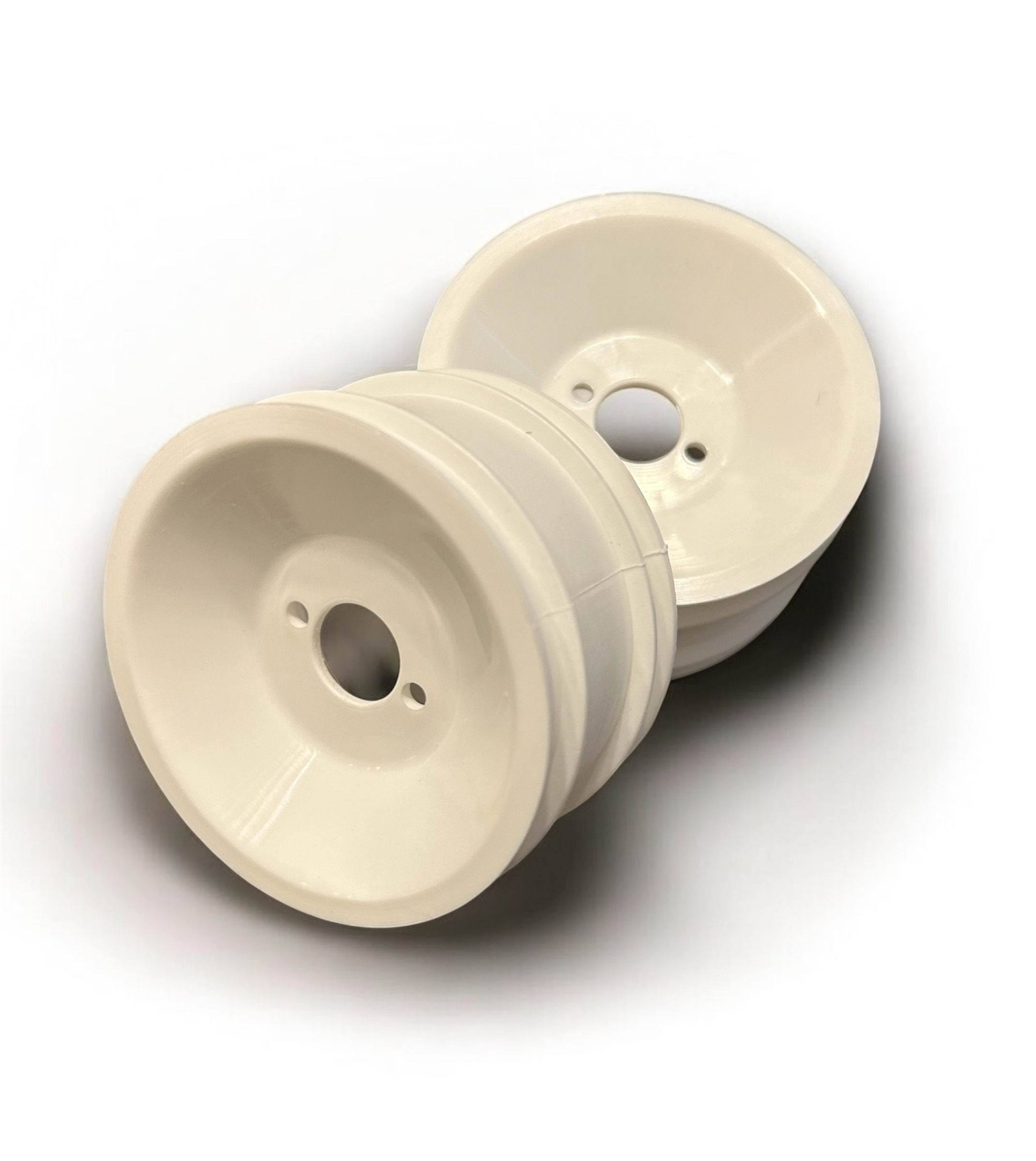JCR 2.2” Rear 870c White Dish Wheels JCR-0040WR