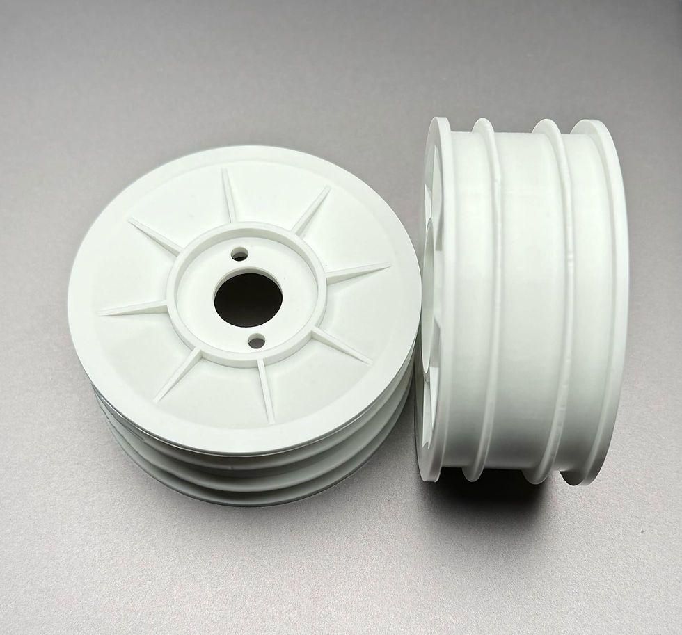 FanRC 2.2” Front White Wheels Fits Yokomo 94-97 YZ10 FZ-097.1W