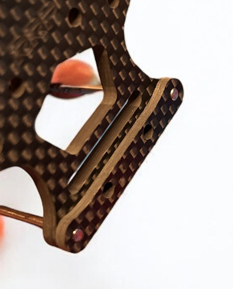 Thumbnail: RRP Front Tower Carbon Support Brace For Yokomo MX4 RMP RRP-045XG