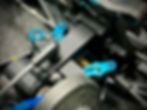 Thumbnail: RRP / Moto Obscura XX4 Steering Bellcrank (Blue) RRP-139XGB