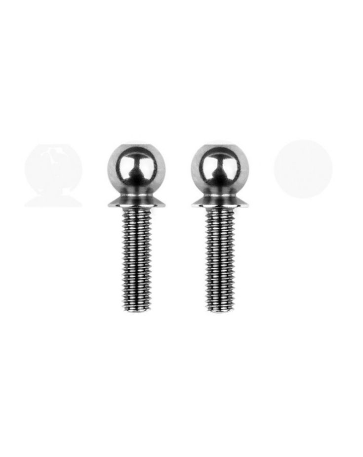 Factory Team HD Titanium Ballstuds Short (2), 10mm ASC32098
