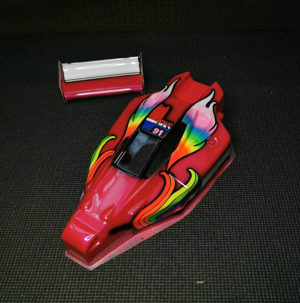 Yokomo YZ10 Painted Body & Wing Masami 91 Red Works RRP-001YZBMR