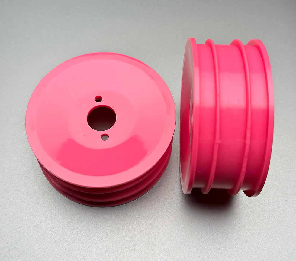 FanRC 2.2” Front Pink Wheels Fits Yokomo 91-93 Works YZ10 FZ-096.1P