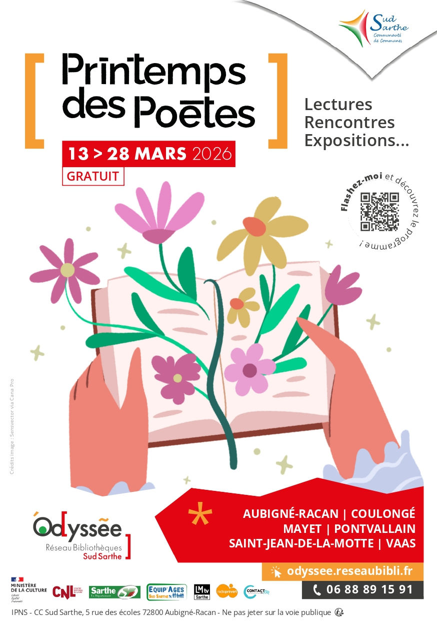La poésie s’invite en Sud Sarthe : découvrez le Printemps des Poètes 2026