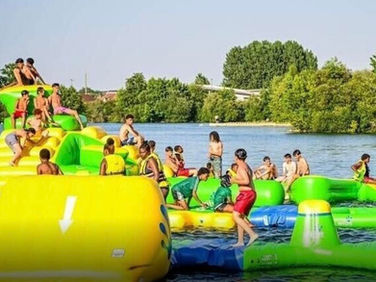 💦 Nouveauté à la Base de Loisirs de Mansigné : l’Aquaparc est arrivé !