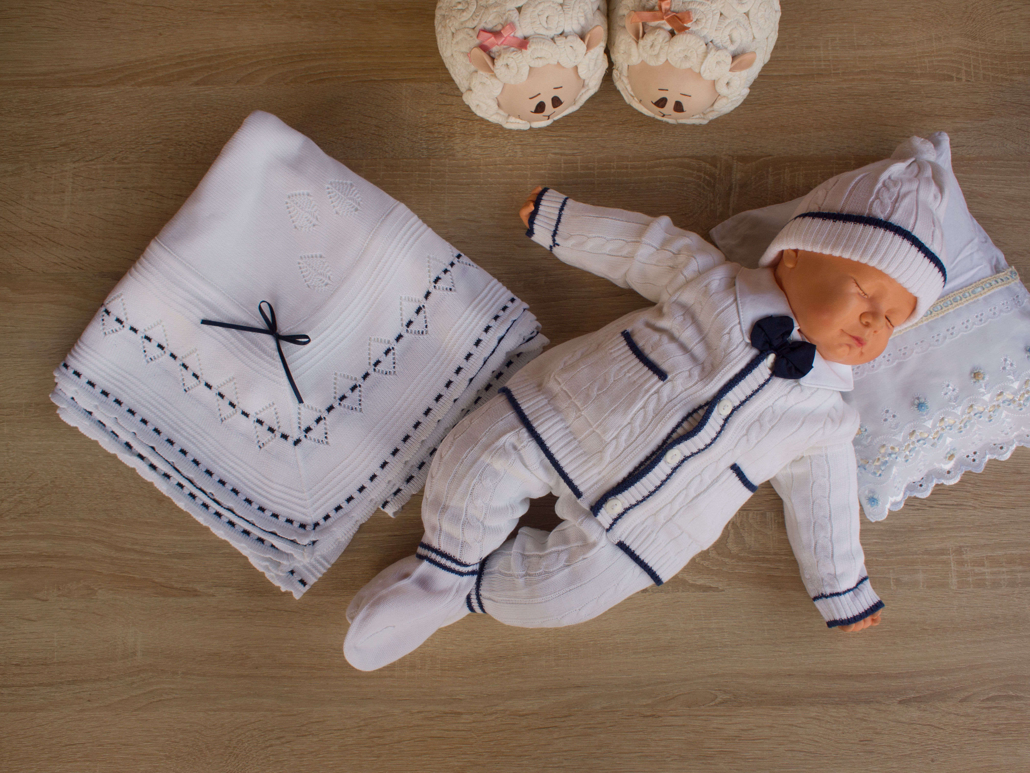 Conjunto Matias Blanco- azul noche