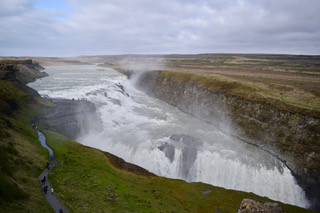 gullfoss waterfall in Iceland