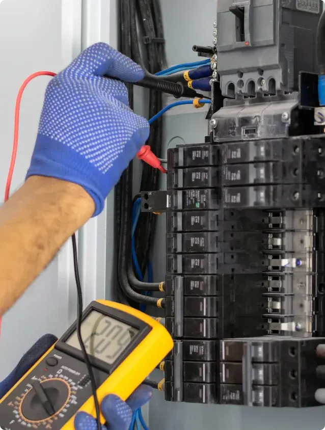 Testing voltage on all circuits in Sebring, FL