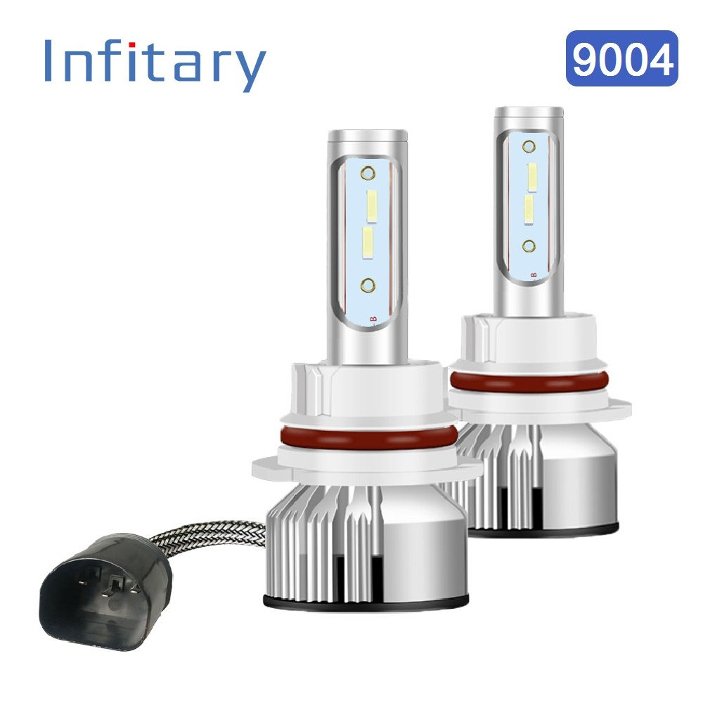 INFITARY 9004 HB1 LED Headlight Bulbs Conversion Kit 10000LM 6500K White