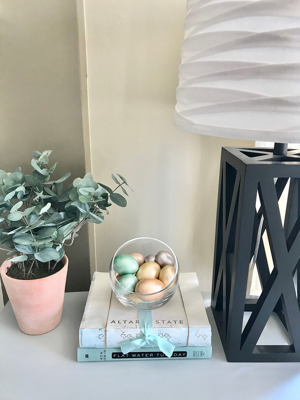 Easter eggs spring home decor