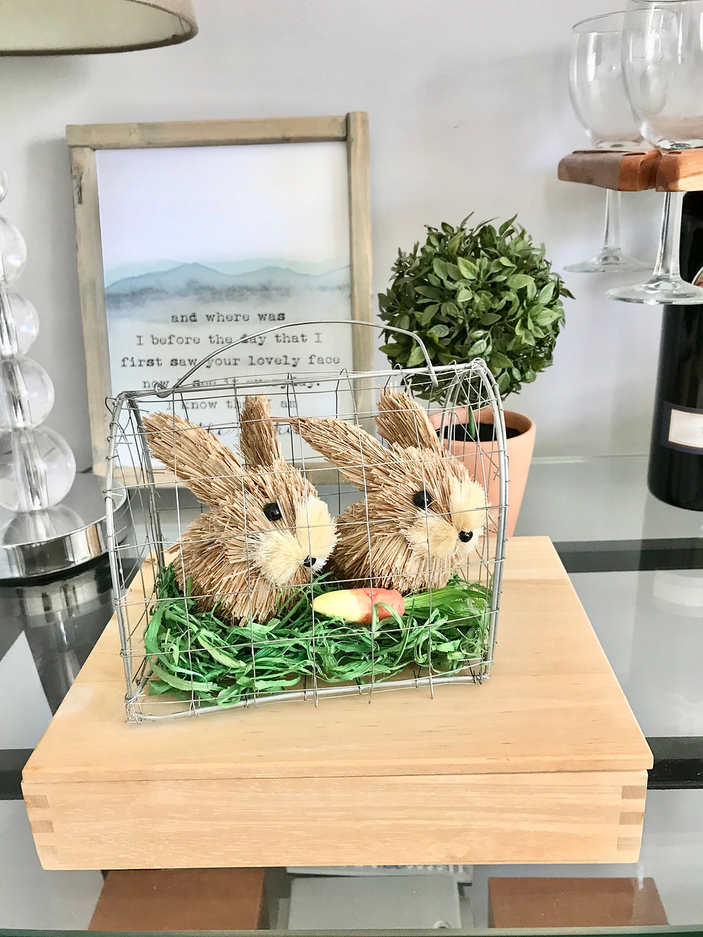 Bunny Easter Spring Home Decor