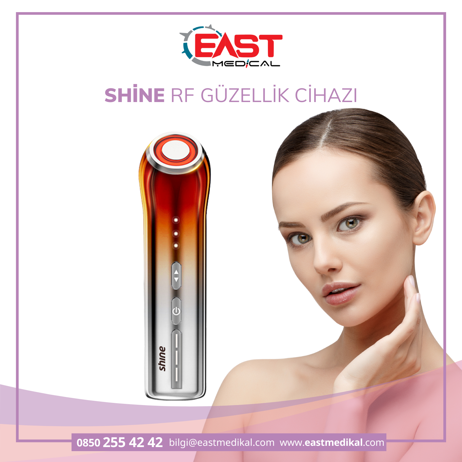 SHINE Sıkılaşma Gerdirme Cihazı Kırışıklık Leke Giderme Yüz Ütüsü Rf