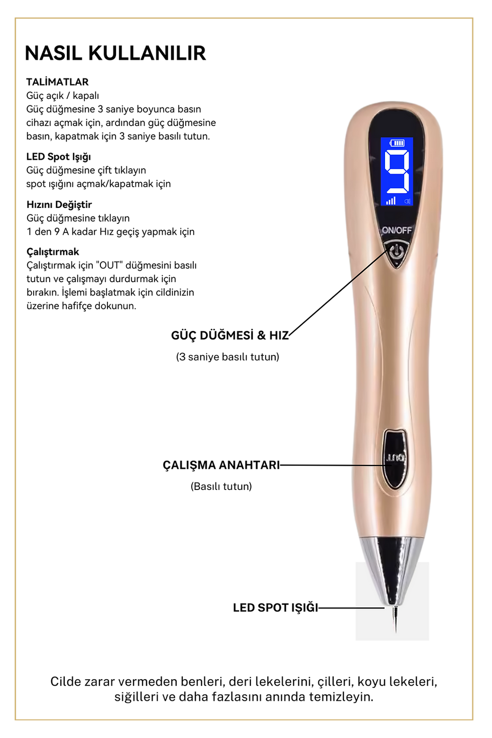 Küçük resim: PLEXR PEN Laser Plazma Mole, Akne, Yara Izi, Ben, Dövme, Siğil, Çatlak Leke Silm