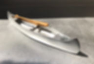 Premium Custom Aluminum Style Canoe Miniature w Oars 1/24 Scale G Scale