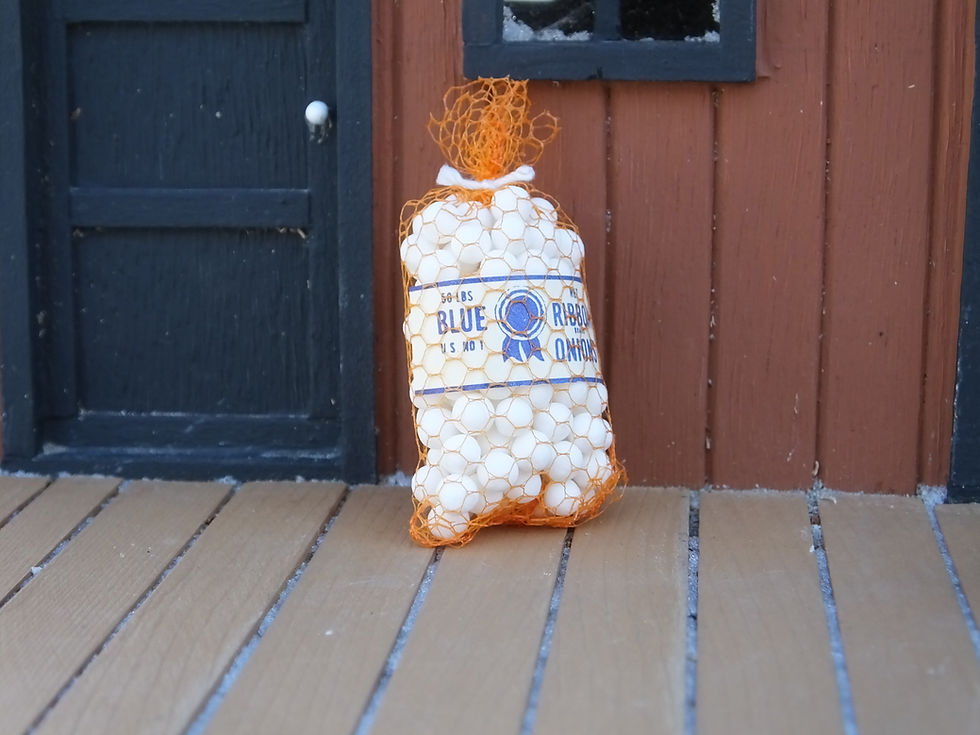 Sack of Onions Miniature 1/24 Scale G Scale Produce
