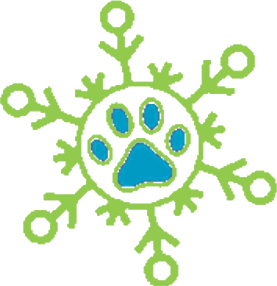 green paw snowflake.gif