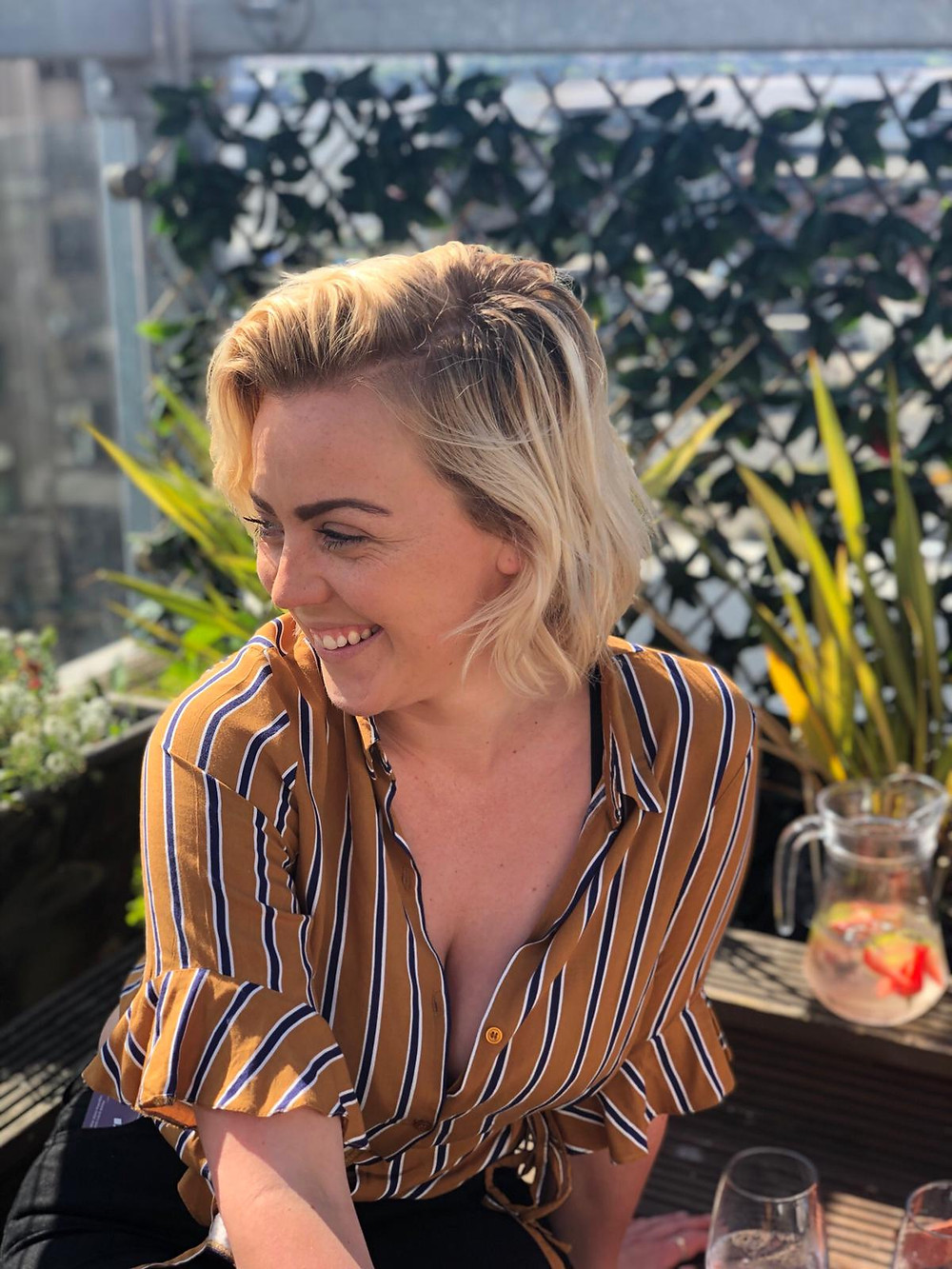 Rooftop bar in Liverpool, enjoying sangria and the sunshine