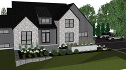 plan aménagement paysager 3D