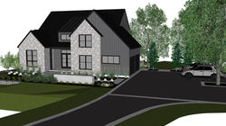 plan aménagement paysager 3D