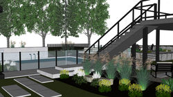 plan aménagement paysager 3D