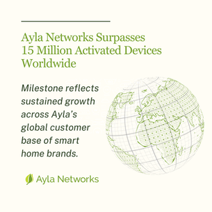 Ayla Networks Surpasses 15 Million Activated Devices Worldwide
