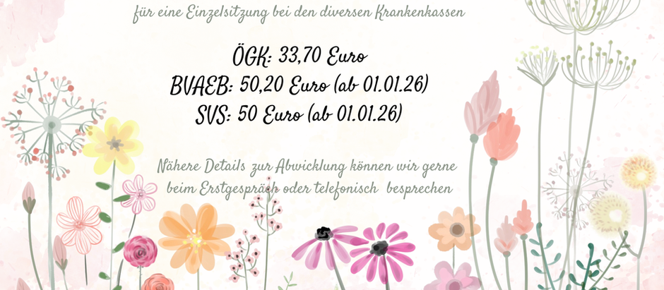 Kostenzuschuss für Psychotherapie