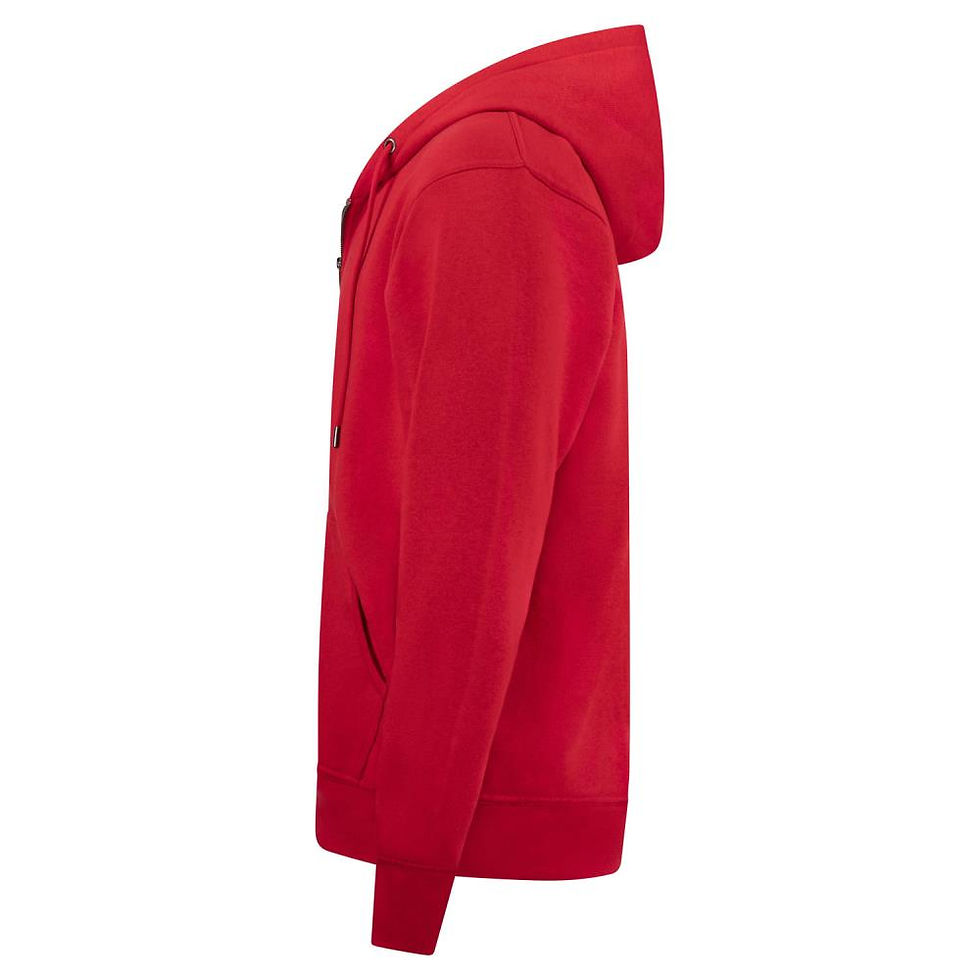 Thumbnail: HOODED JACKET - voor & achterkant bedrukt