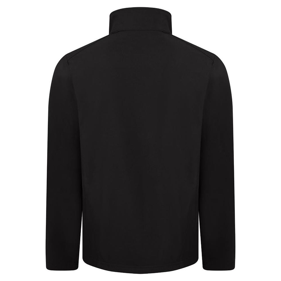 Thumbnail: SOFTSHELL JACKET Heren - voor & achterkant bedrukt