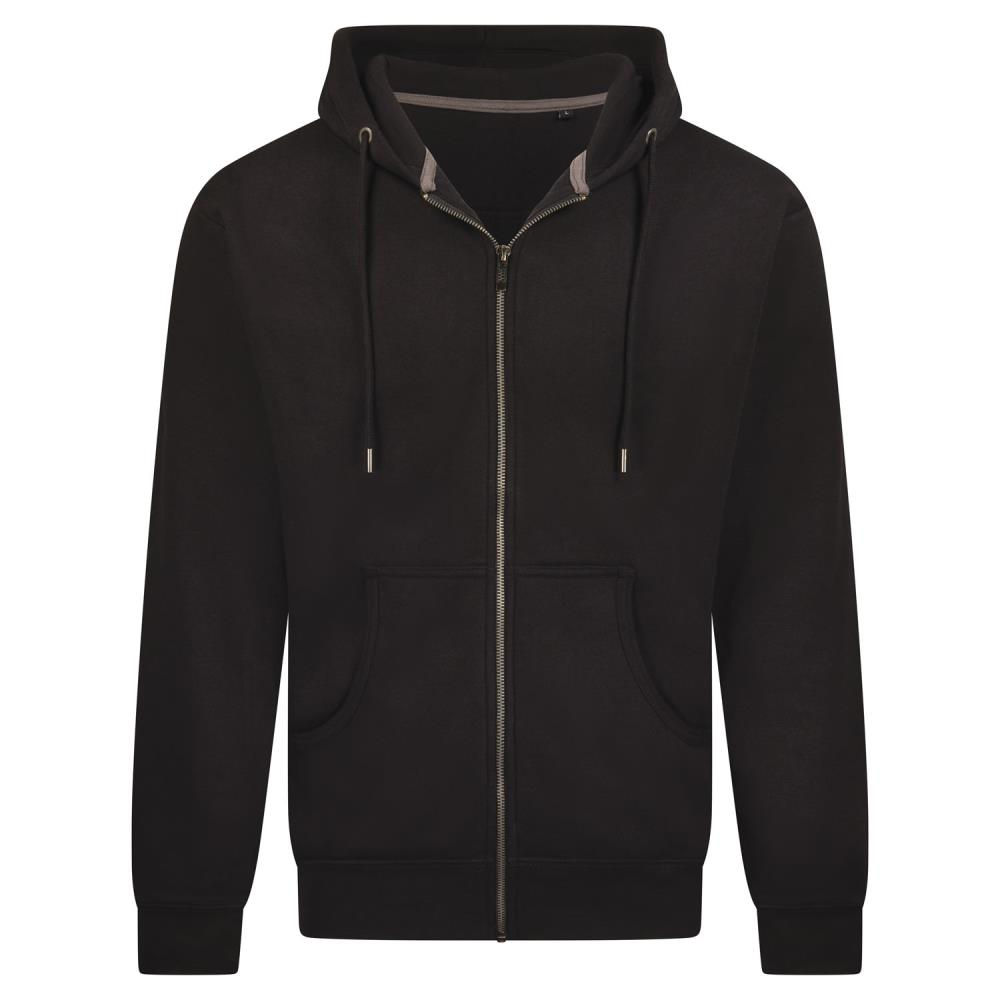 HOODED JACKET - voor & achterkant bedrukt