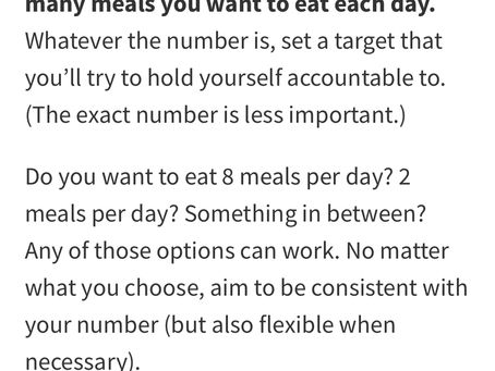 The Importance of Eating Regular Meals and How to start