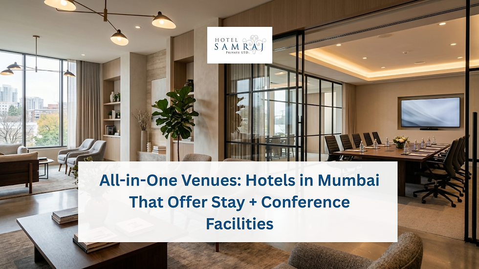 All-in-One Venues: Hotels in Mumbai That Offer Stay + Conference Facilities
