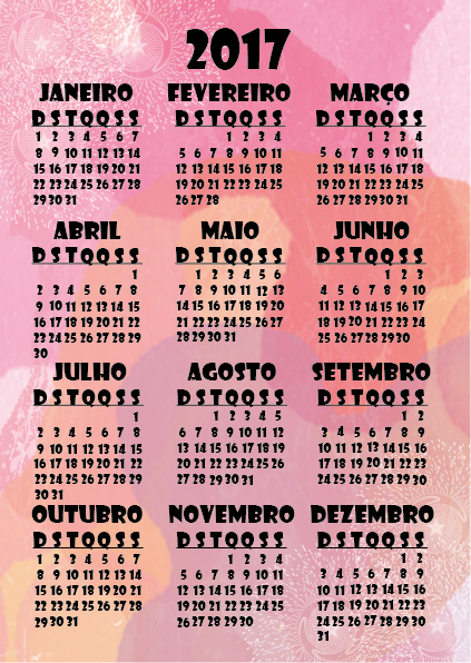 Calendário 2017
