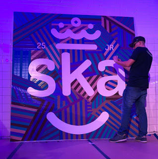 Live Tape Art Workshop 25 jaar SKA Logo