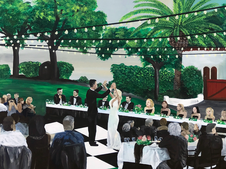 Painting Love Stories: My Journey as a Live Wedding Artist