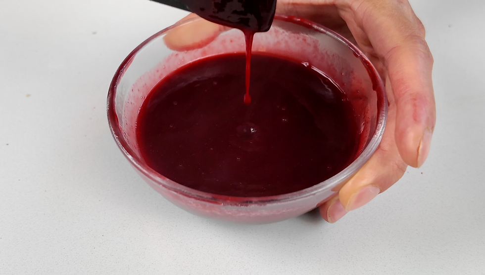 自製的黑莓黑醋醬