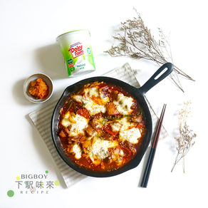 春川炒辣雞配純乳酪芝士醬 Dak Galbi (닭갈비) with Yoghurt Cheese Sauce