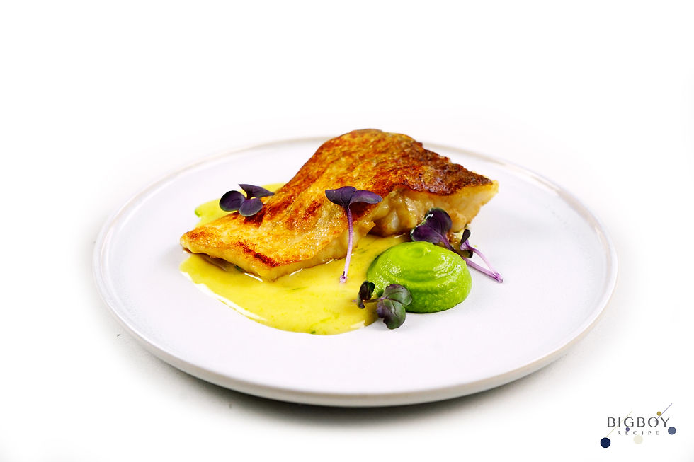 Pan-fried fish fillet