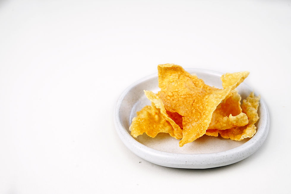 homemade crispy rice chips