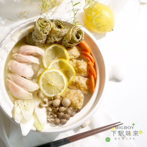 【日式檸檬雞肉鍋】湯底煮炊飯無敵滋味!- Lemon & Chicken Soup Pot
