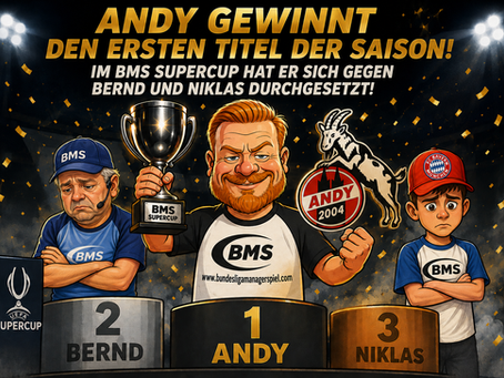 Andy gewinnt den Supercup