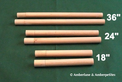 Wooden Travel Rods for your pleater