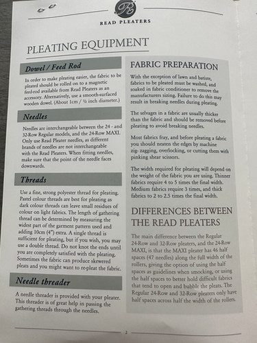 Read Maxi Pleater - Smocking pleater machine | The Old Sewing Shop