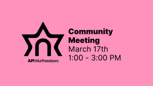 Join us at our March community meeting!
